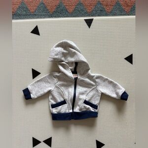 Cat & Jack|Baby gender neutral Gray and Blue zip Hoodie,neutral•••NB sizing